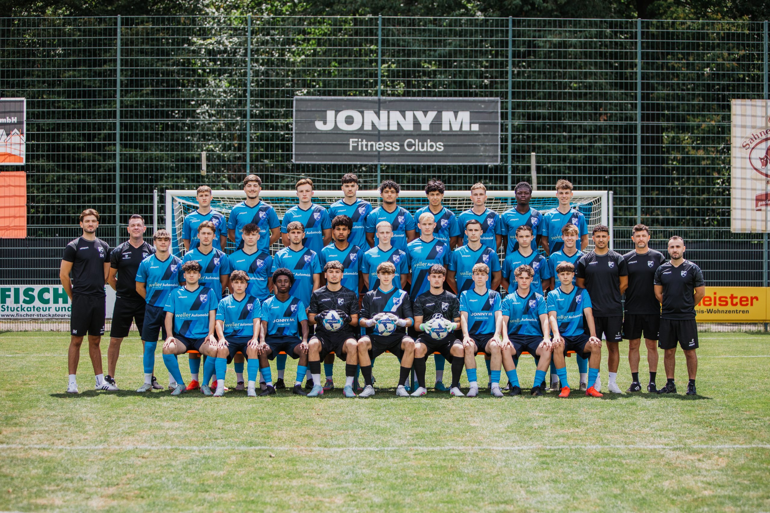 Nachwuchsmannschaft des FSV 08 auf dem Fußballplatz